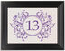 Framed Photograph of Gingee Full Table Numbers