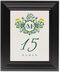 Framed Photograph of Lotus Seal Table Numbers