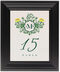 Framed Photograph of Lotus Seal Table Numbers
