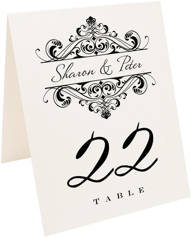 Photograph of Tented Merlin's Monkey Table Numbers