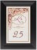 Framed Photograph of Paisley Garden Table Numbers