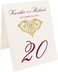 Photograph of Tented Paisley Power Heart Table Numbers