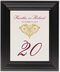 Framed Photograph of Paisley Power Heart Table Numbers
