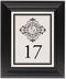 Framed Photograph of Spiral Swirl Monogram Table Numbers