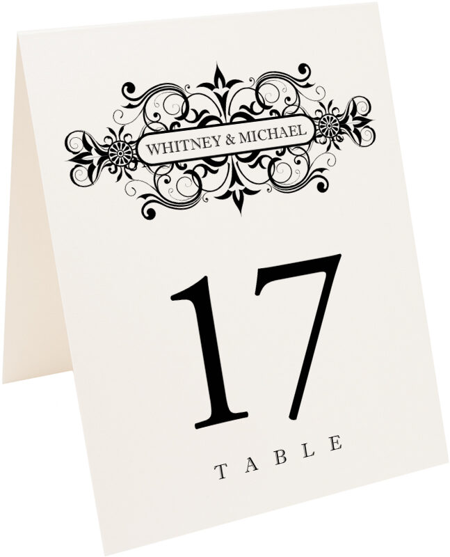 Photograph of Tented Time Machine Table Numbers