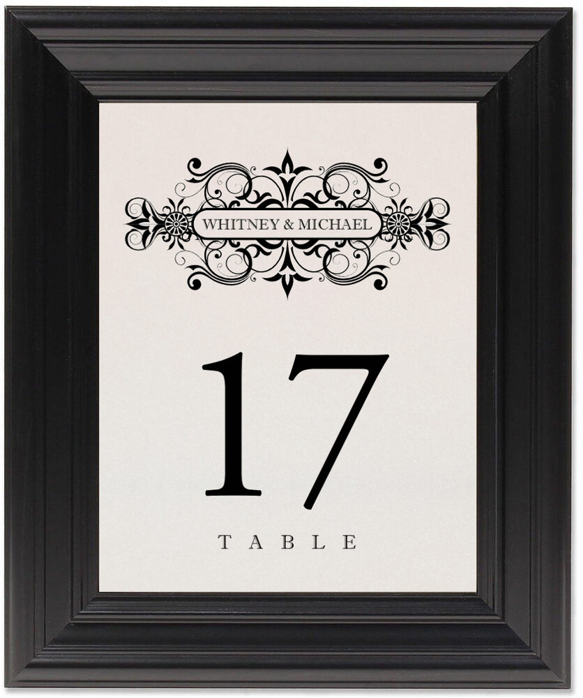 Framed Photograph of Time Machine Table Numbers