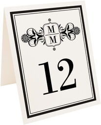 Photograph of Tented Time Traveler Table Numbers