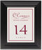 Framed Photograph of Typo Upright Monogram 28 Table Numbers