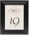 Framed Photograph of Carmine Tango Monogram Table Numbers