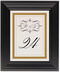 Framed Photograph of Compendium Monogram Table Numbers