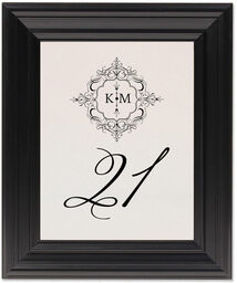 Framed Photograph of Monsieur Victorian Frame Table Numbers