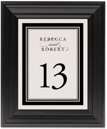 Framed Photograph of Something Old, Something New Table Numbers