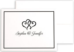 Photograph of Linked Hearts Thank You Notes