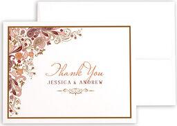 Photograph of Paisley Garden Thank You Notes