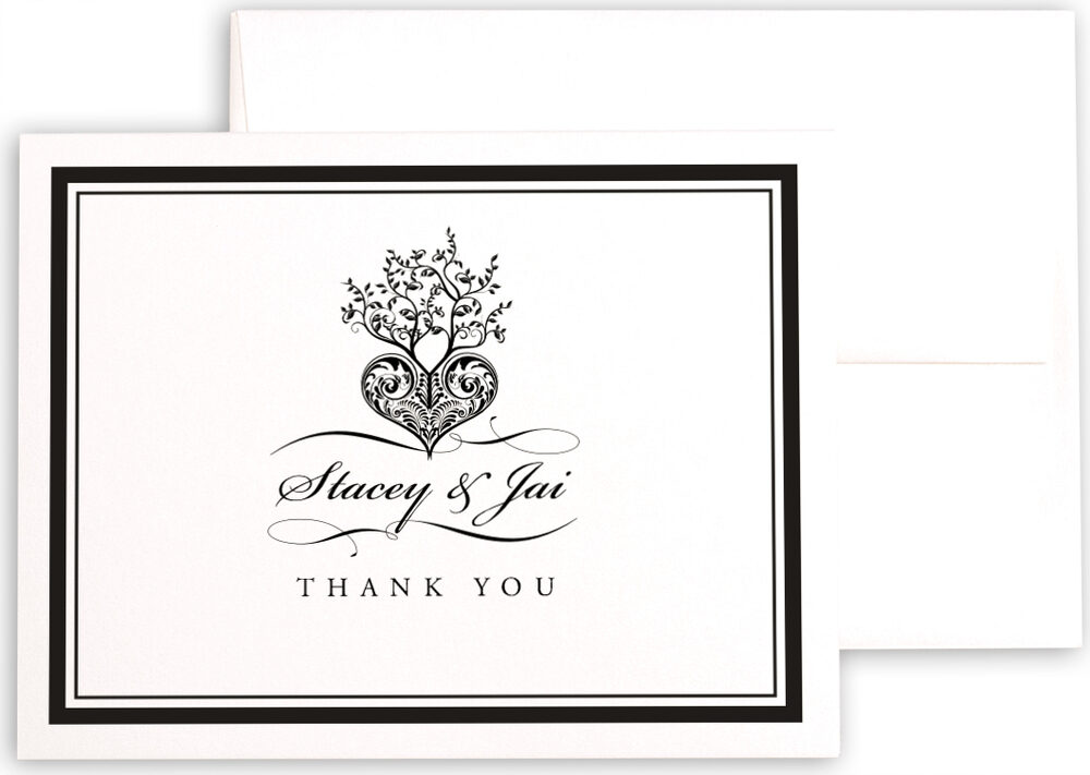 Photograph of Tree of Life Heart Thank You Notes
