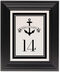 Framed Photograph of Anchor Banner Table Numbers