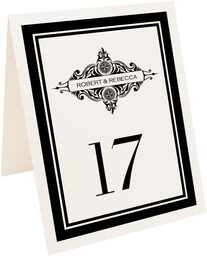 Photograph of Tented Compass North 2 Table Numbers