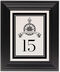 Framed Photograph of Fleur-de-lis Compass Banner Table Numbers