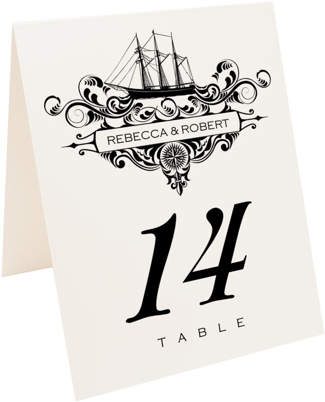 Photograph of Tented Seaworthy Navigation Table Numbers