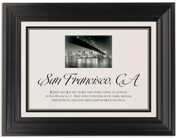Framed Photograph of Going Downtown Memorabilia Cards