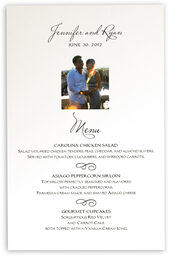 Photograph of Big Dreams Wedding Menus