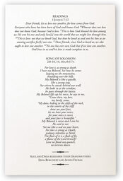 Photograph of Forever Summer Wedding Programs