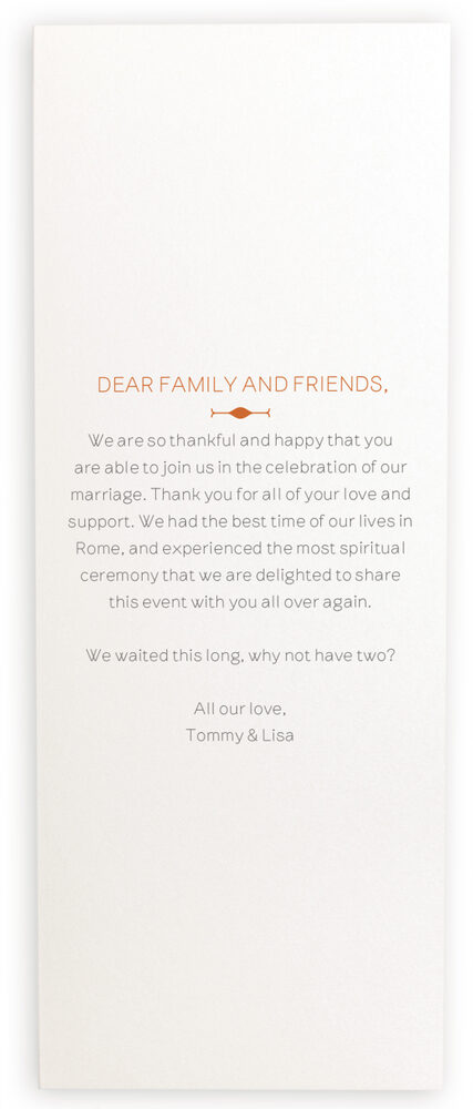 Photograph of Simple Affair Photography Wedding Programs