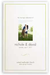 Photograph of Springtime Fancy Wedding Programs