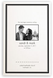 Photograph of Understated Wedding Programs