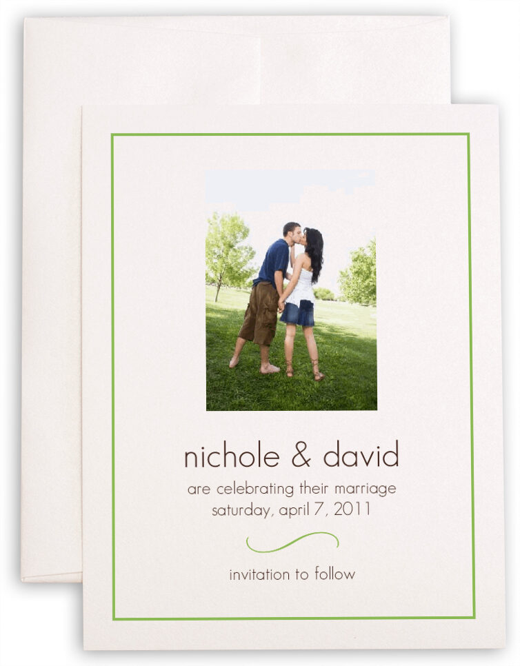 Photograph of Springtime Fancy Save the Dates