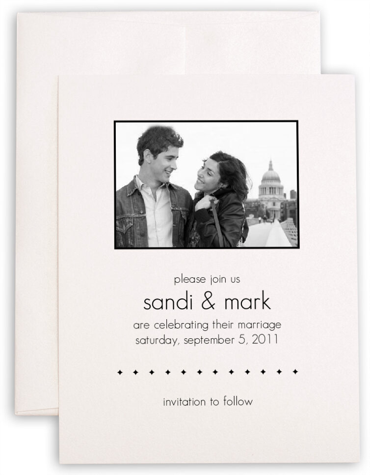 Photograph of Understated Save the Dates