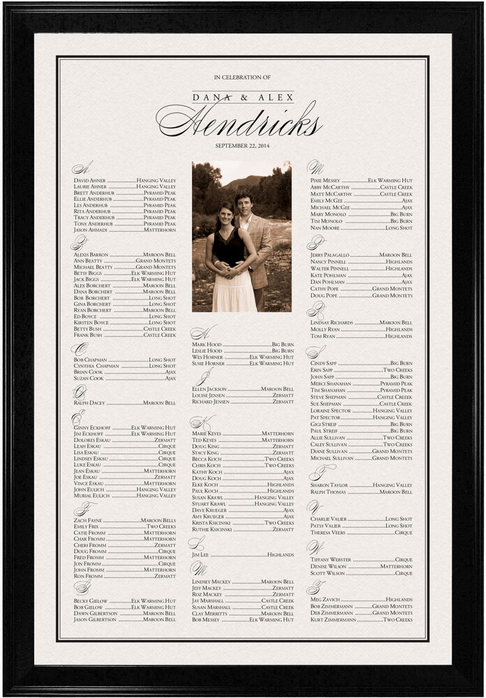 Photograph of Forever Summer Seating Charts