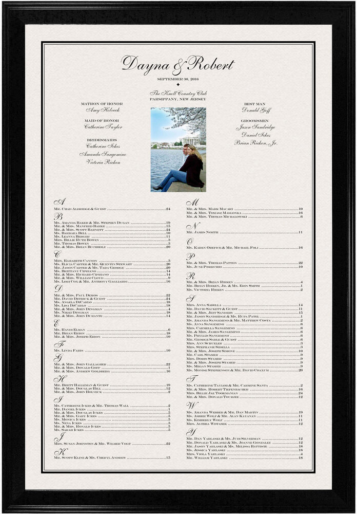 Photograph of Happy Moments Photography Seating Charts