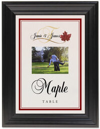 Framed Photograph of Fall in Love Table Names