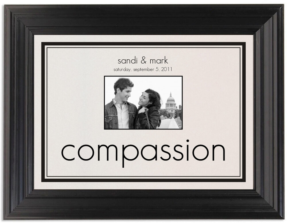 Framed Photograph of Understated Table Names
