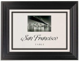 Framed Photograph of Going Downtown Table Names