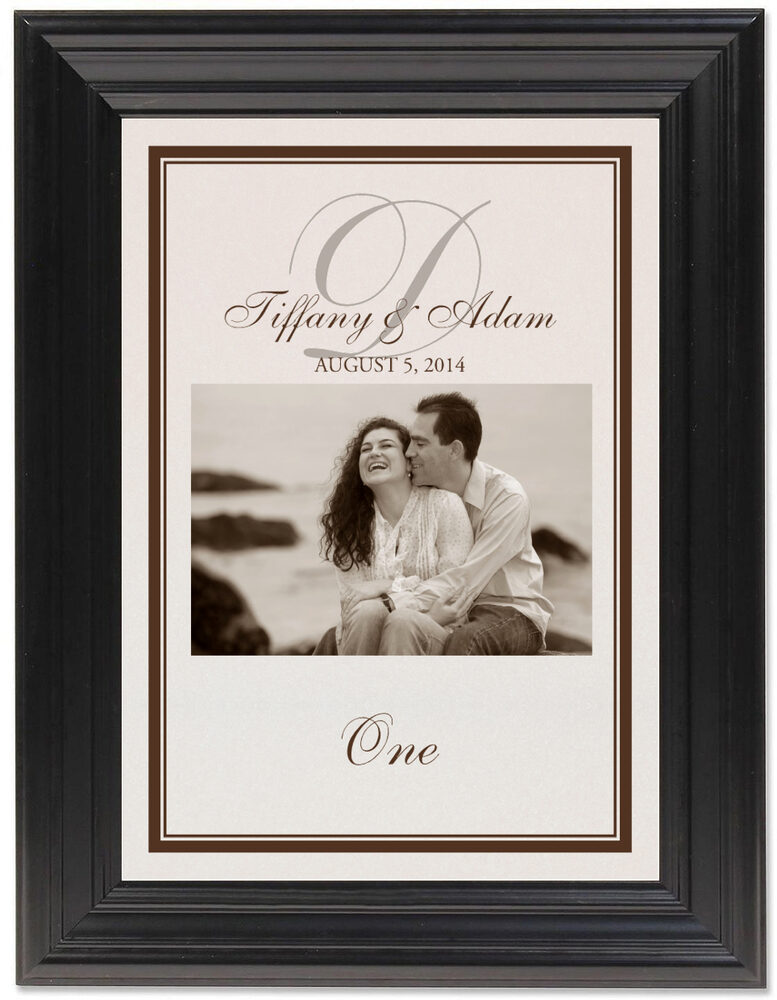 Framed Photograph of Photography 01 Table Numbers