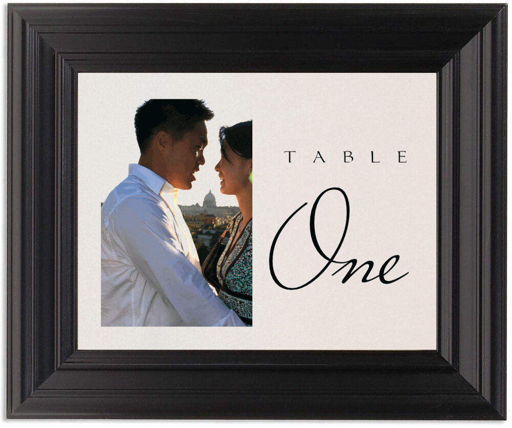 Framed Photograph of Big Dreams Table Numbers
