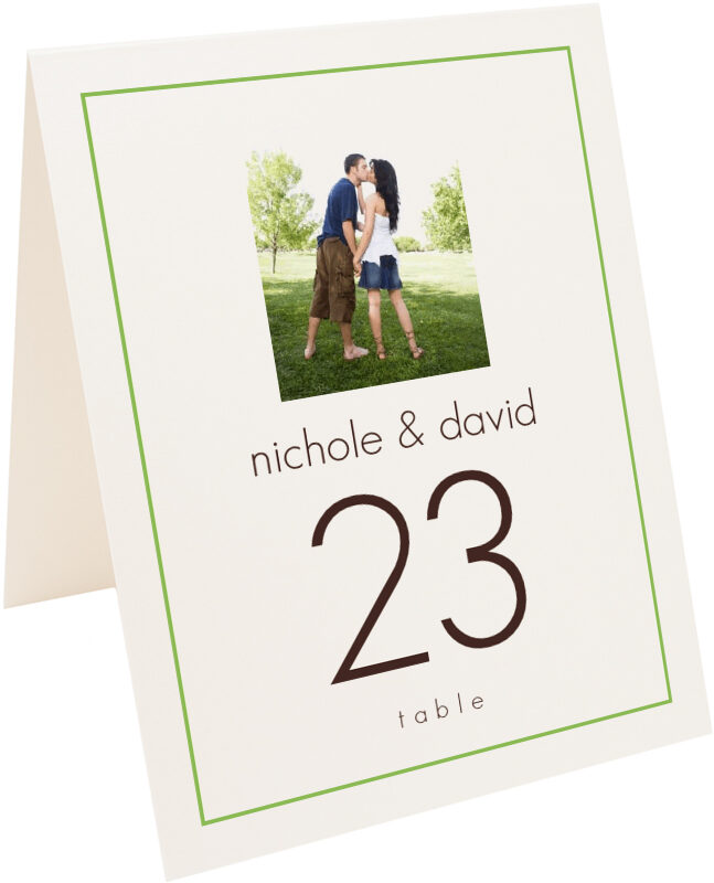 Photograph of Tented Springtime Fancy Table Numbers