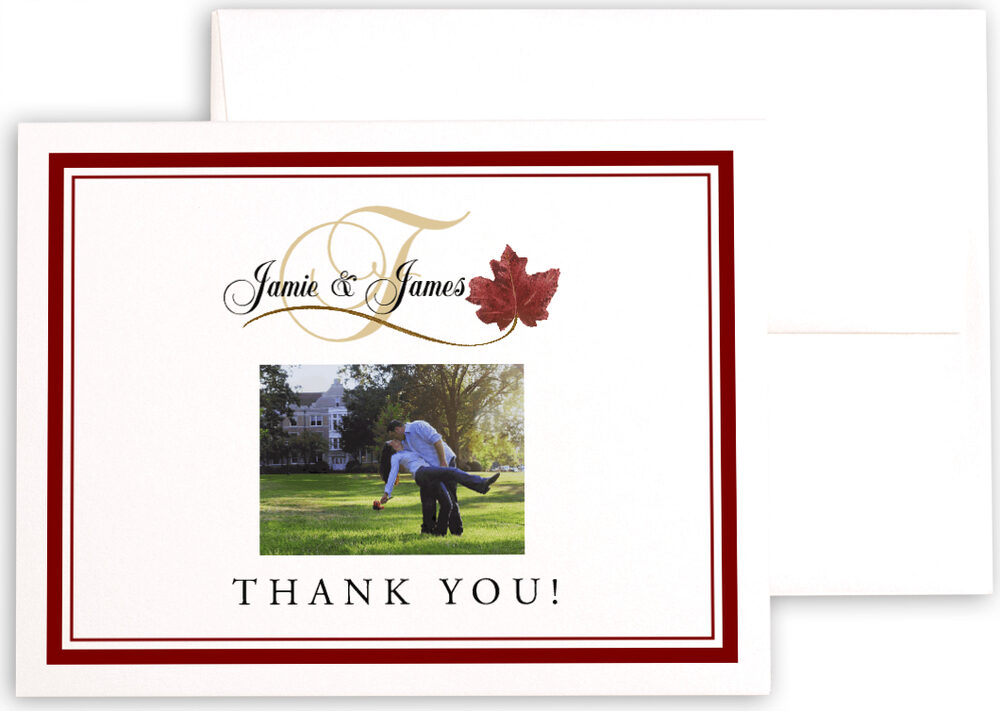 Photograph of Fall in Love Thank You Notes