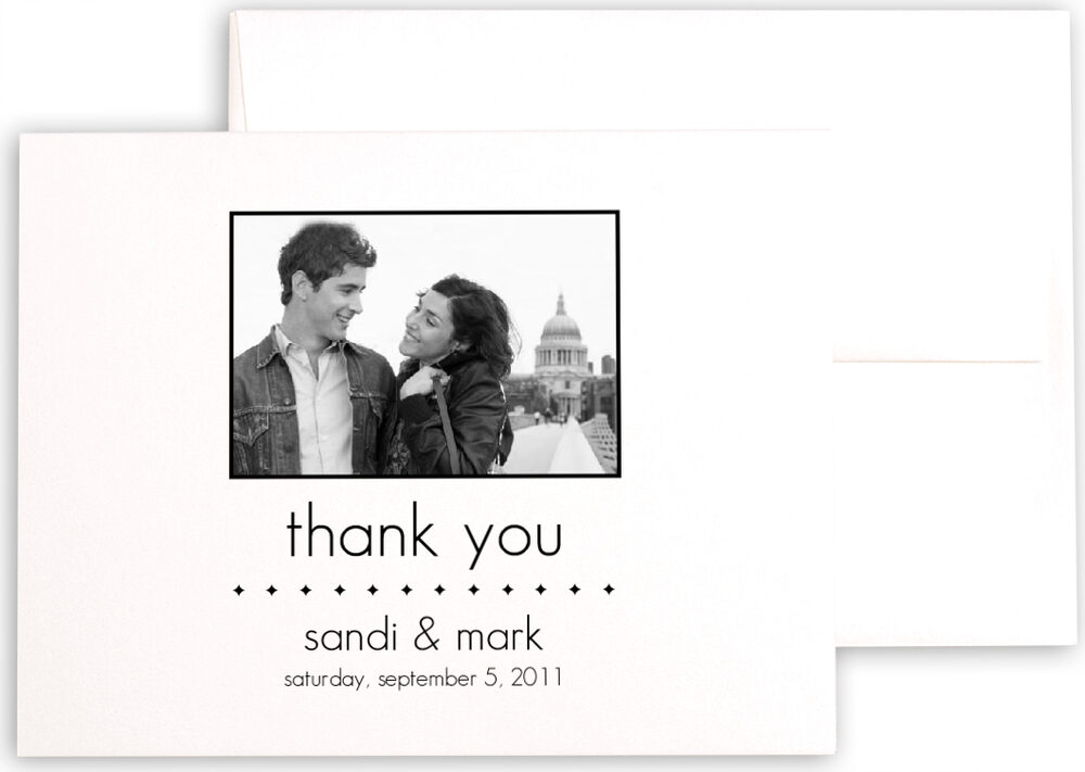 Photograph of Understated Thank You Notes
