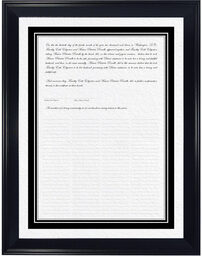 Photograph of Quaker Simple Justified Wedding Certificates