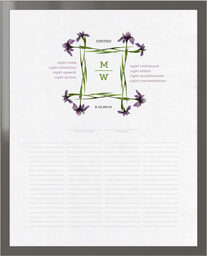 Photograph of The Eightfold Path Iris Square Wedding Certificates