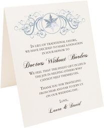 Photograph of Tented Curly Sue Snowflake Donation Cards