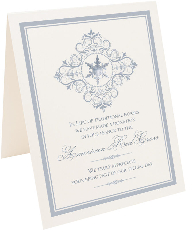 Photograph of Tented Snowflake Pattern 07 Donation Cards