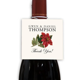 Photograph of Poinsettia Favor Tags