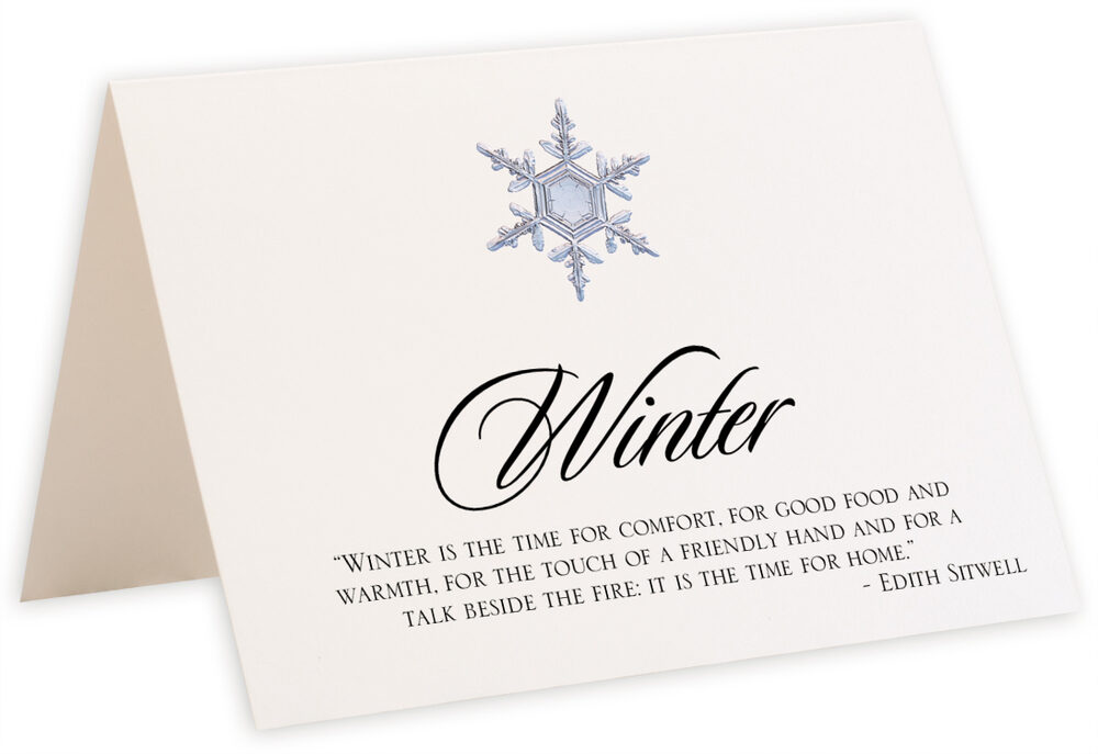 Photograph of Tented Snowflake Assortment Memorabilia Cards