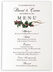 Photograph of Holly Swirl Wedding Menus