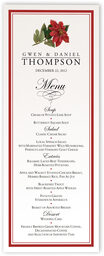 Photograph of Poinsettia Wedding Menus