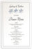 Photograph of Snowflake Pattern Wedding Menus